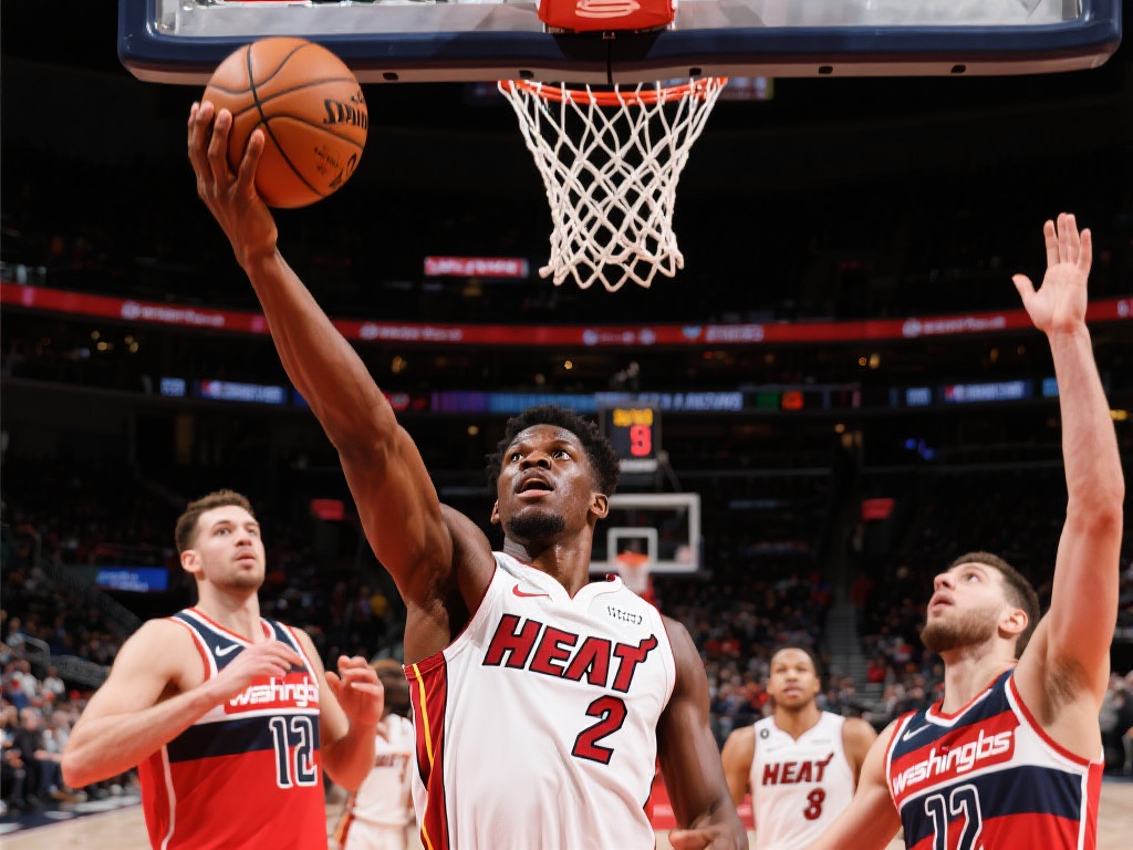 阿德巴约双双爆发 热火客场碾压奇才 这场比赛中,热火队展现了强大的团队配合和